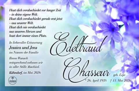 Traueranzeige Edeltraud Chasseur