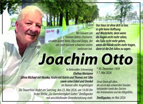 Traueranzeige Joachim Otto