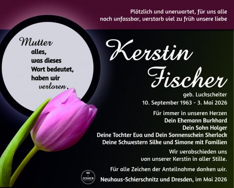 Traueranzeige Kerstin Fischer