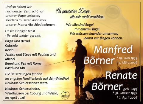 Traueranzeige Renate Börner