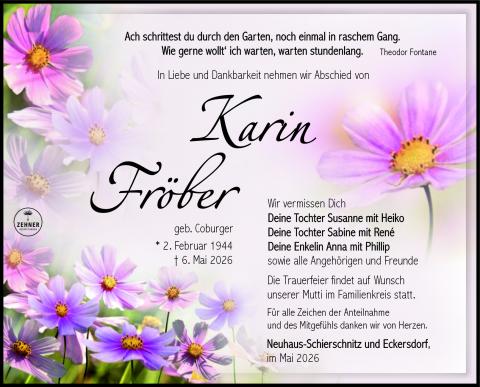 Traueranzeige_Karin Fröber