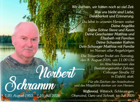 Traueranzeige_Norbert Schramm