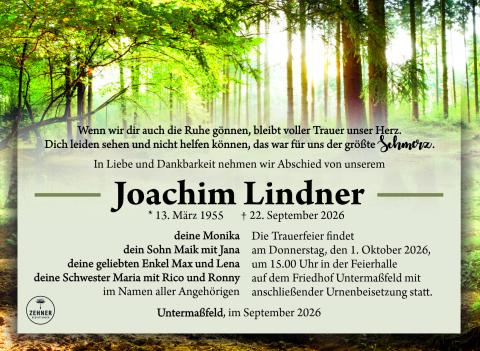 Traueranzeige_Joachim Lindner