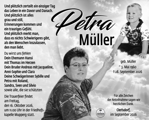 Traueranzeige_Petra Müller